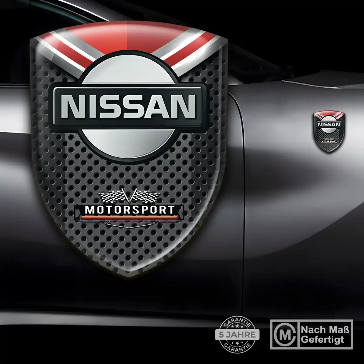 Nissan Aufkleber Wappen Tuningfahrzeug