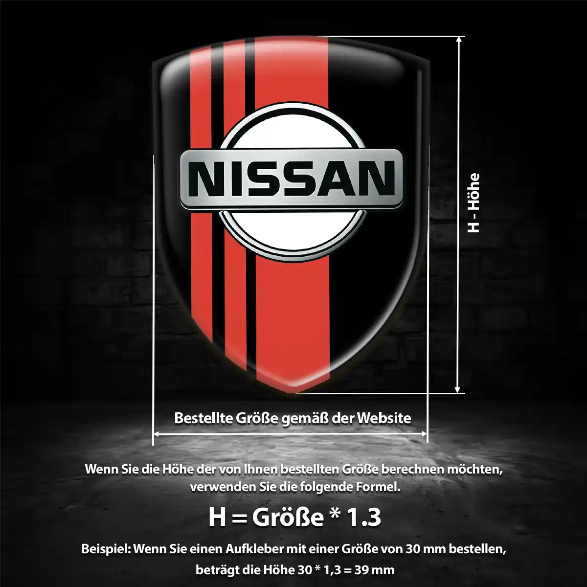 Nissan Emblem Aufkleber Auto Anspruchsvolles Design
