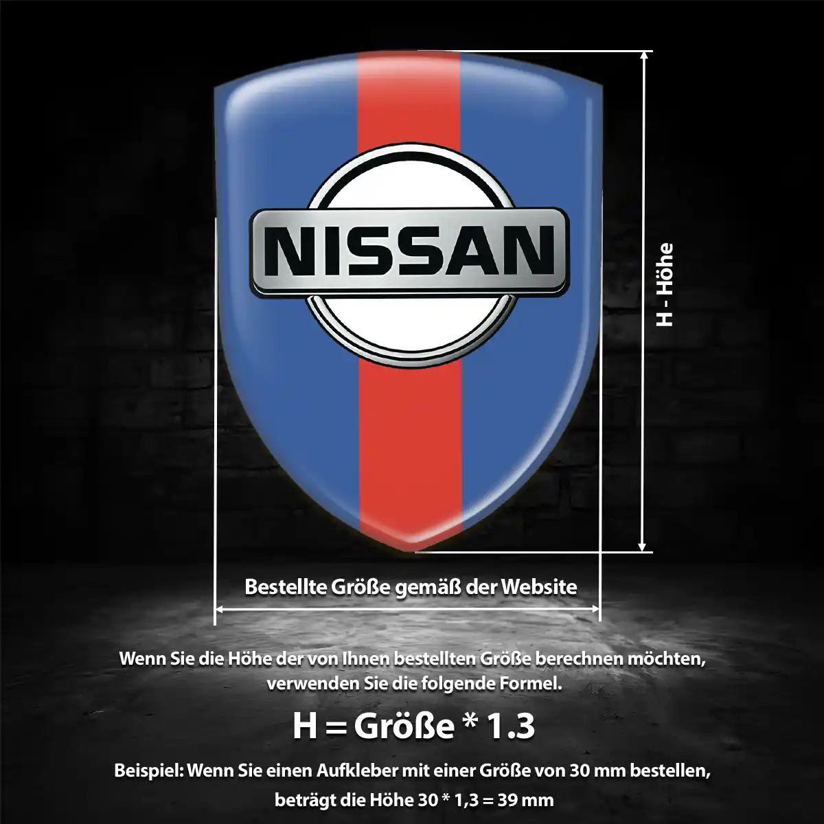 Nissan Emblem Aufkleber Auto Exterieurdesign