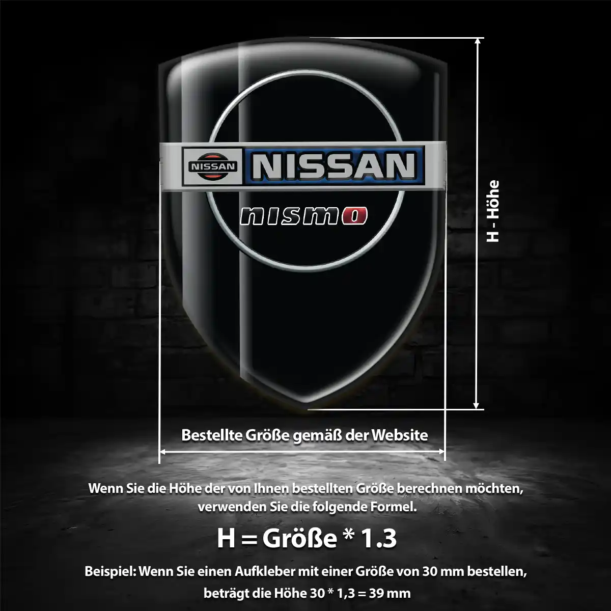Nissan Emblem Aufkleber Auto Limitierte Auflage