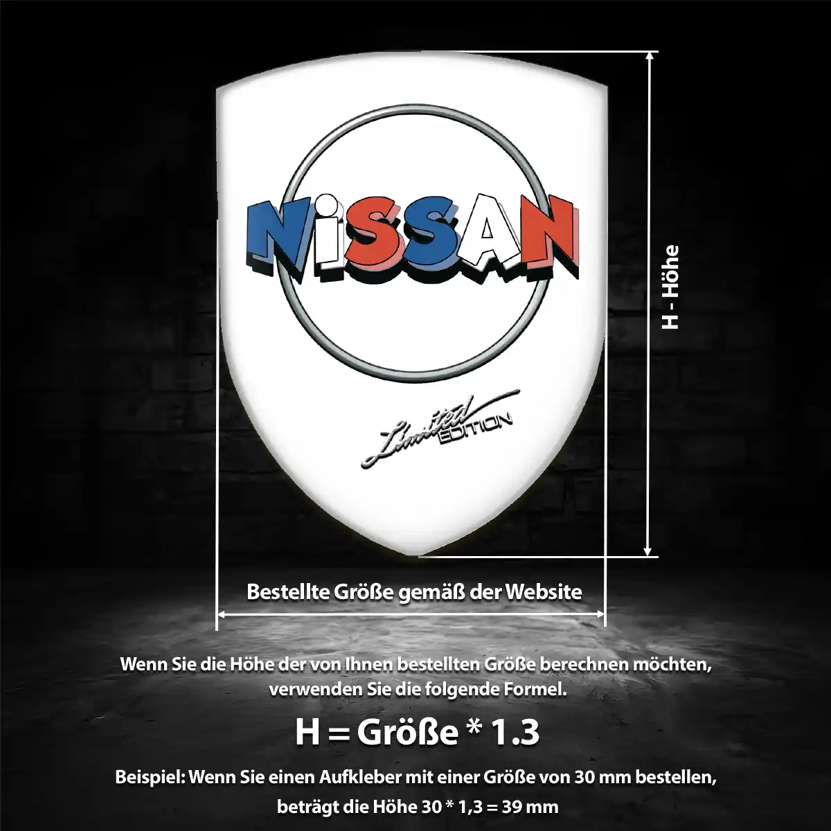 Nissan Emblem Aufkleber Auto Luxus-Edition