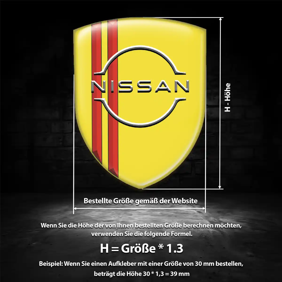 Nissan Emblem Aufkleber Auto Premiumqualität