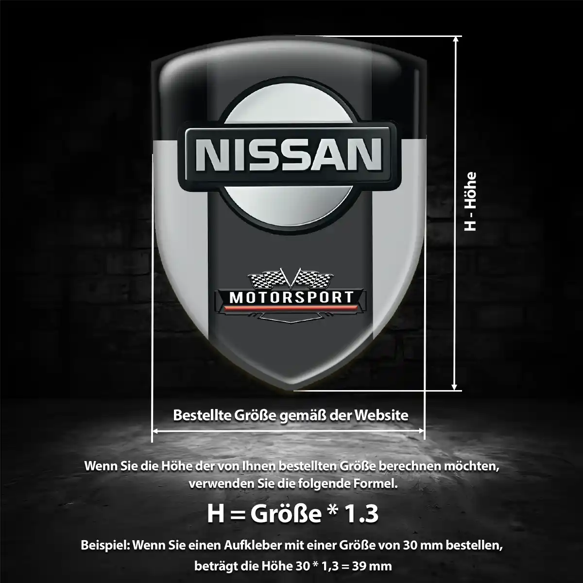 Nissan Emblem Aufkleber Auto Tuningfahrzeug