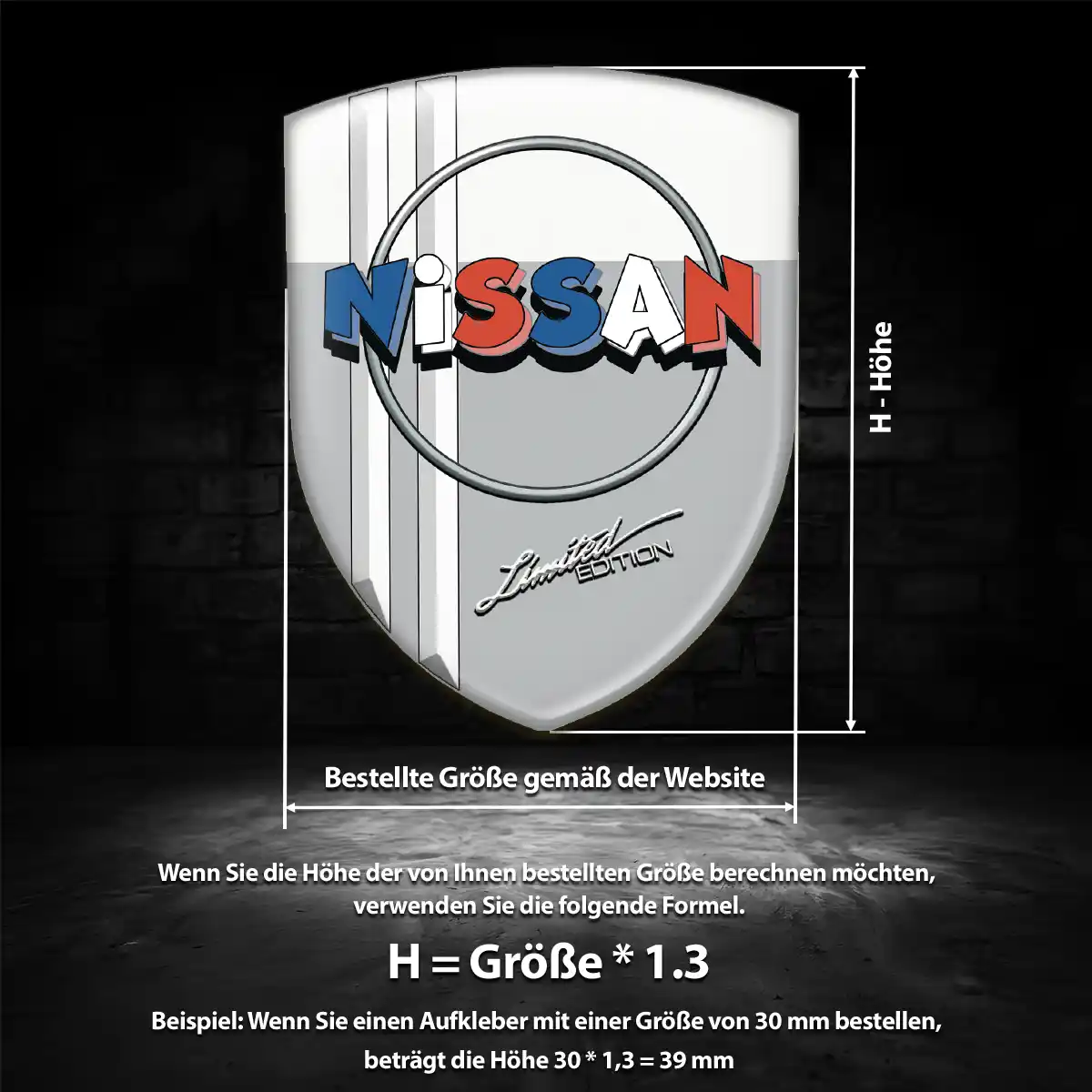 Nissan Emblem Aufkleber Edles Design
