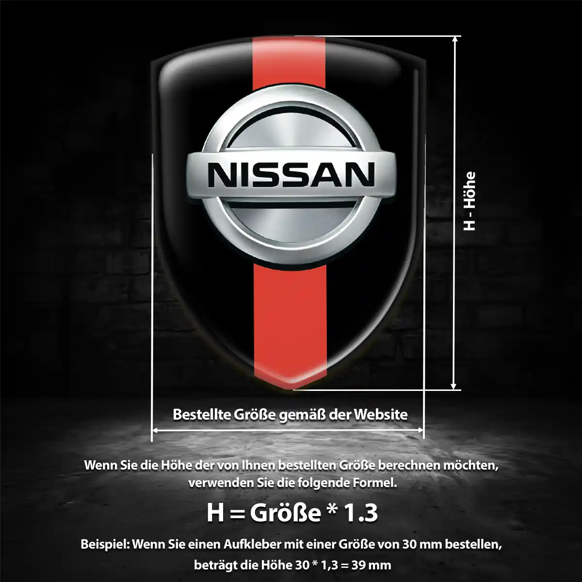 Nissan Emblem Aufkleber Erstklassige Qualität