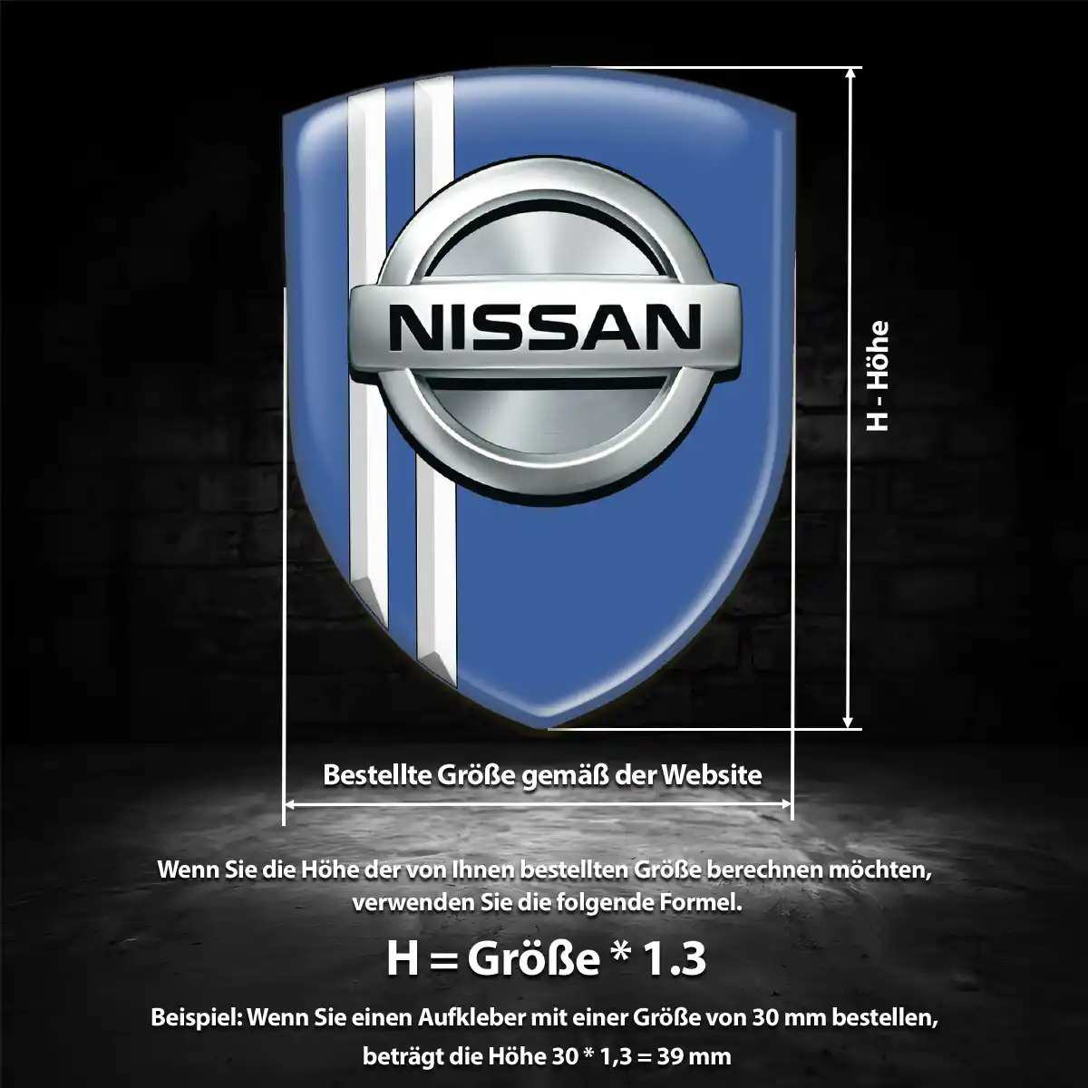 Nissan Emblem Aufkleber Limitierte Auflage