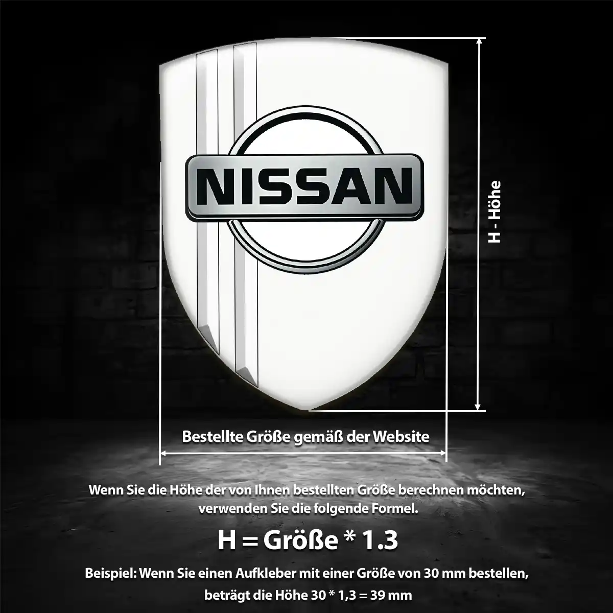 Nissan Emblem Aufkleber Markenedition