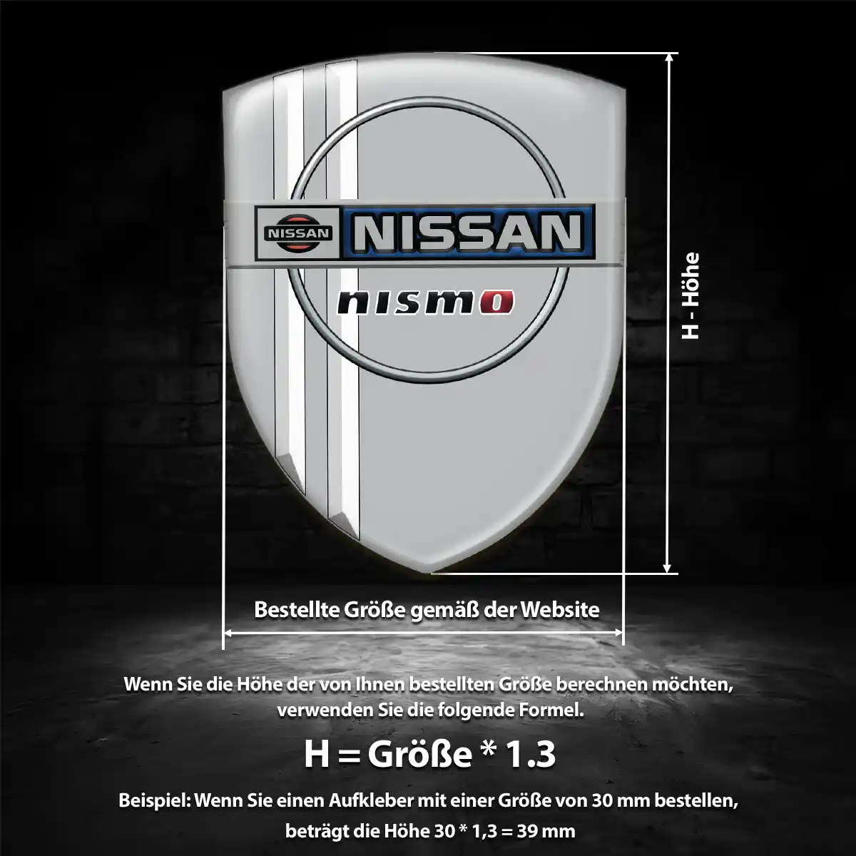 Nissan Emblem Aufkleber Modernes Design