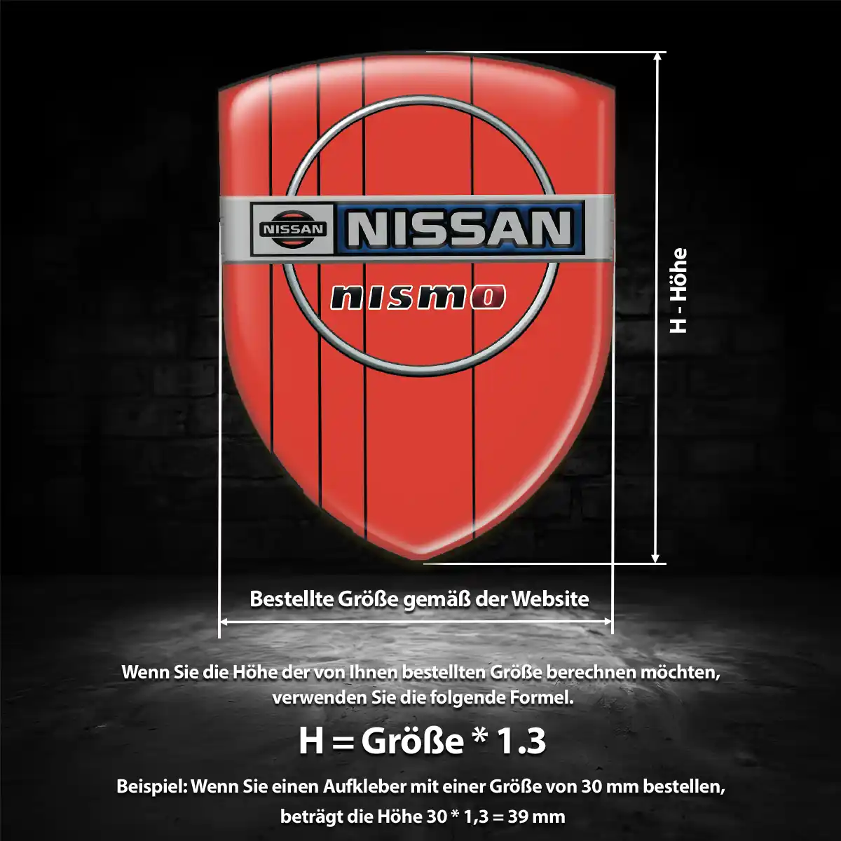 Nissan Emblem Aufkleber Premium-Edition