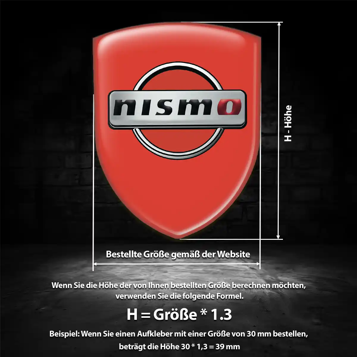 Nissan Emblem Aufkleber Wappen Anspruchsvolles Design