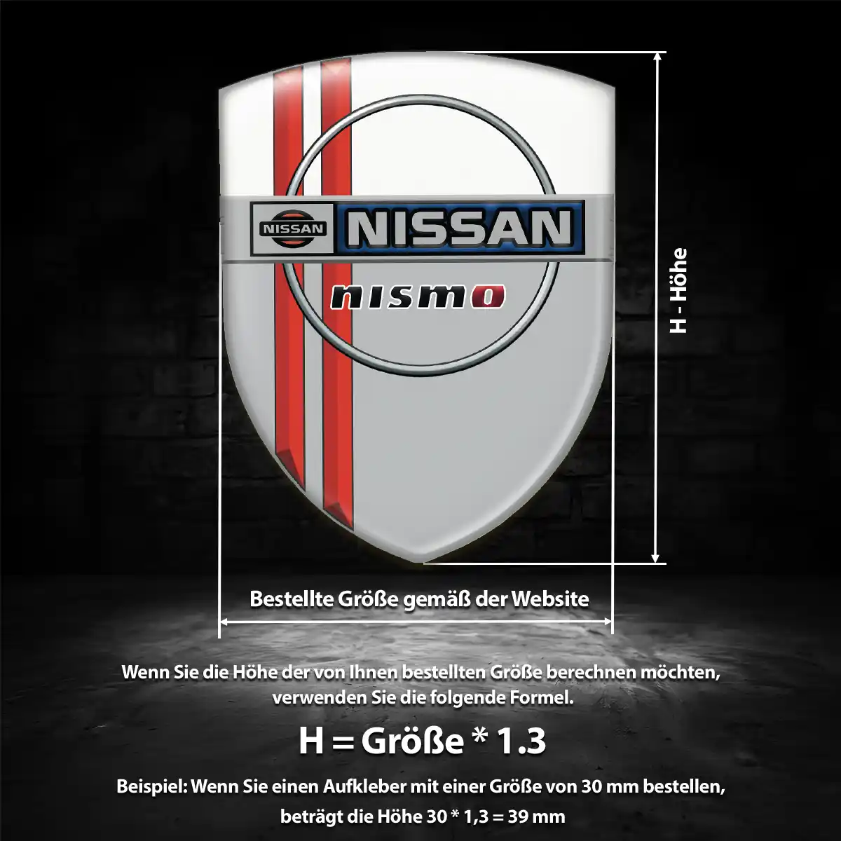 Nissan Emblem Aufkleber Wappen Ausdrucksstarkes Design