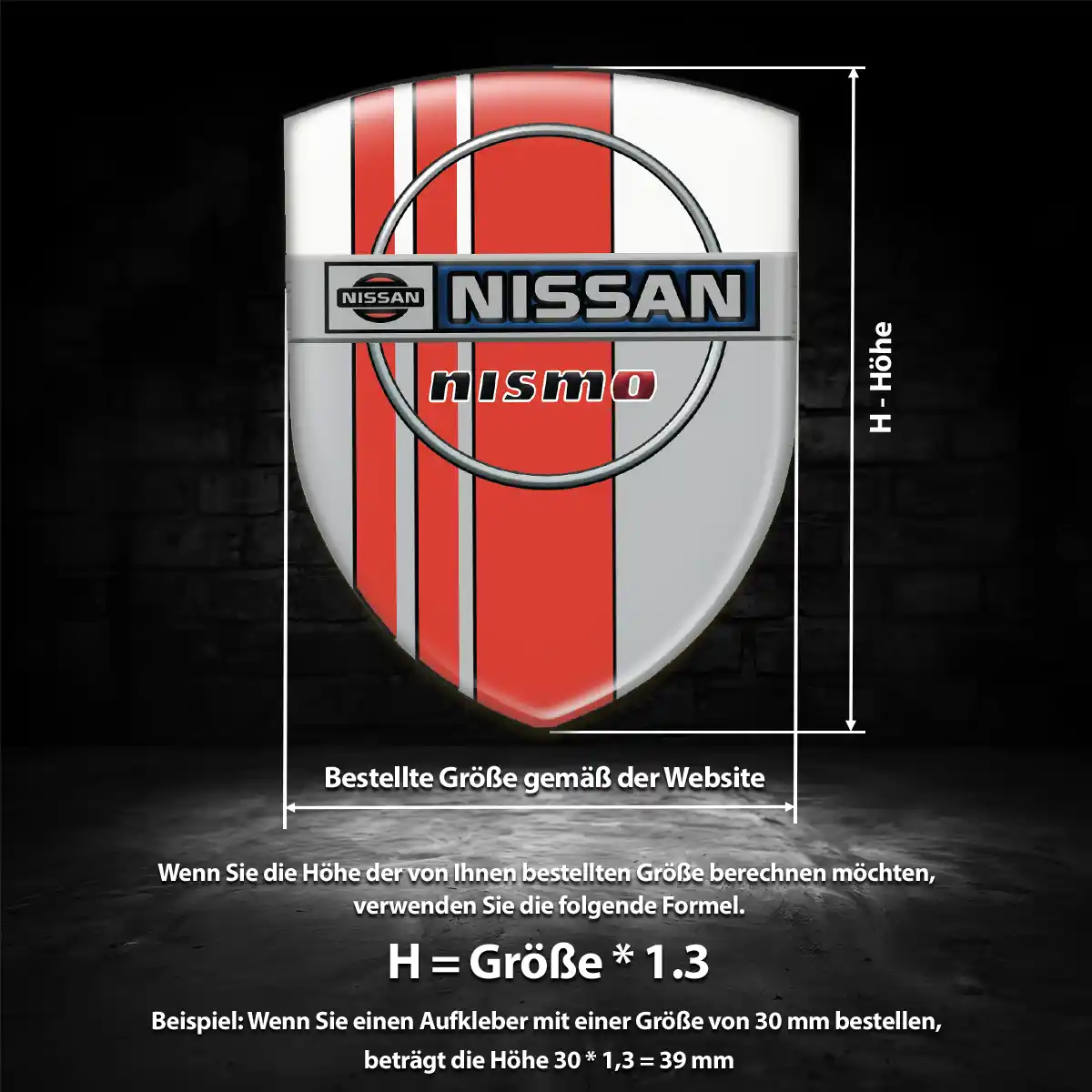 Nissan Emblem Aufkleber Wappen Auto Hohe Qualität