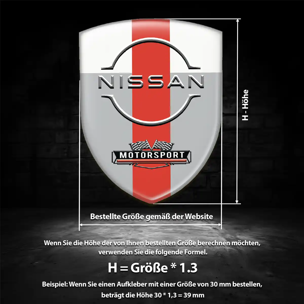 Nissan Emblem Aufkleber Wappen Auto Interieurdesign
