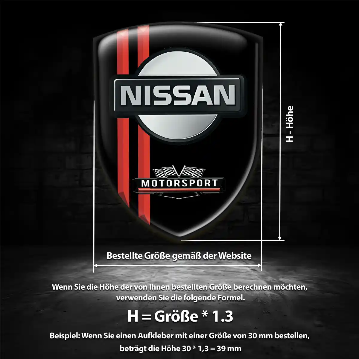 Nissan Emblem Aufkleber Wappen Auto Markenedition