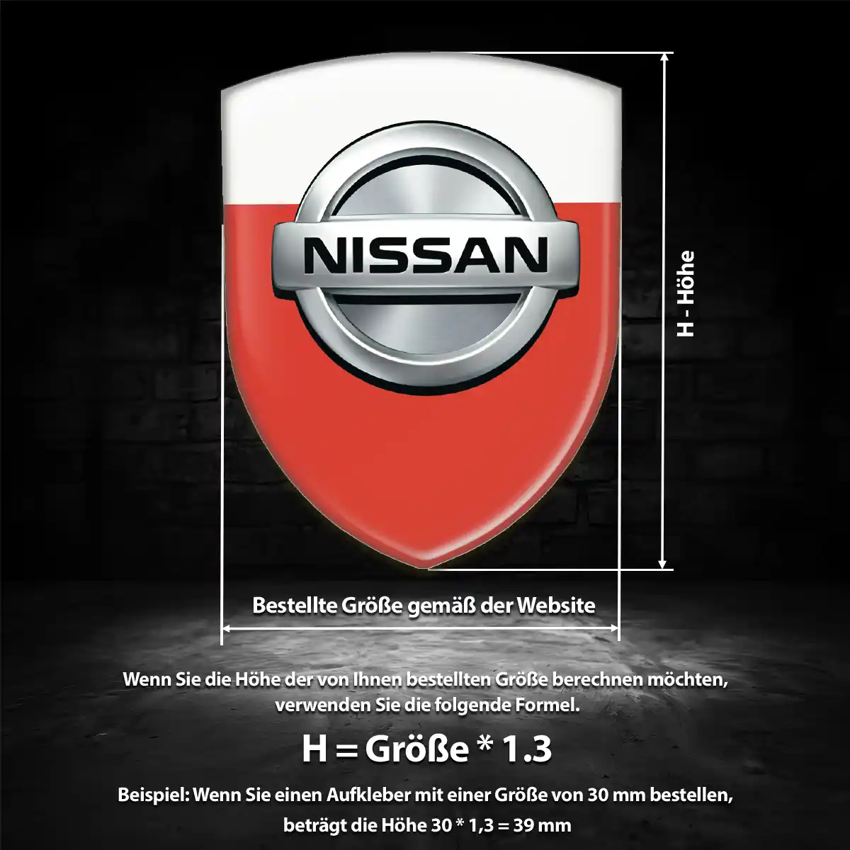 Nissan Emblem Aufkleber Wappen Auto Modernes Design