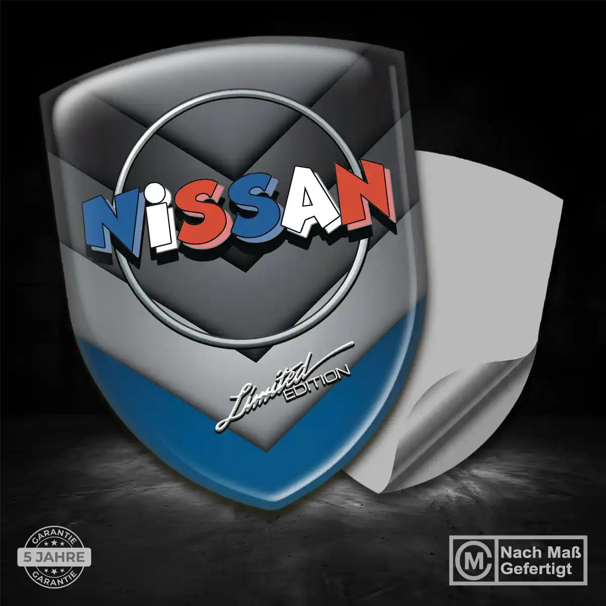 Nissan Emblem Aufkleber Wappen Auto Premium-Edition