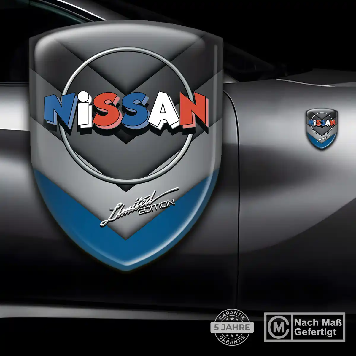 Nissan Emblem Aufkleber Wappen Auto Premium-Edition