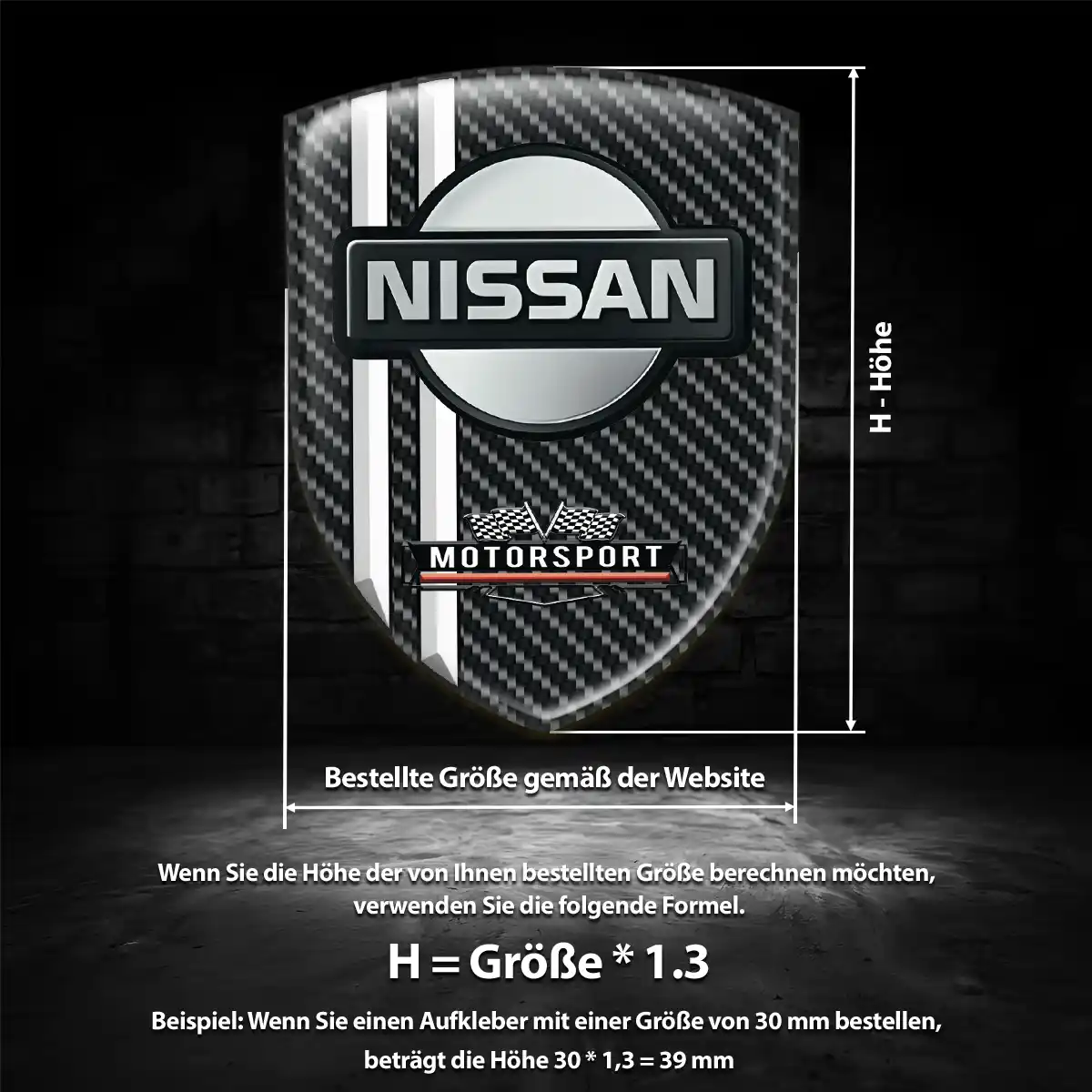 Nissan Emblem Aufkleber Wappen Auto Premiumqualität