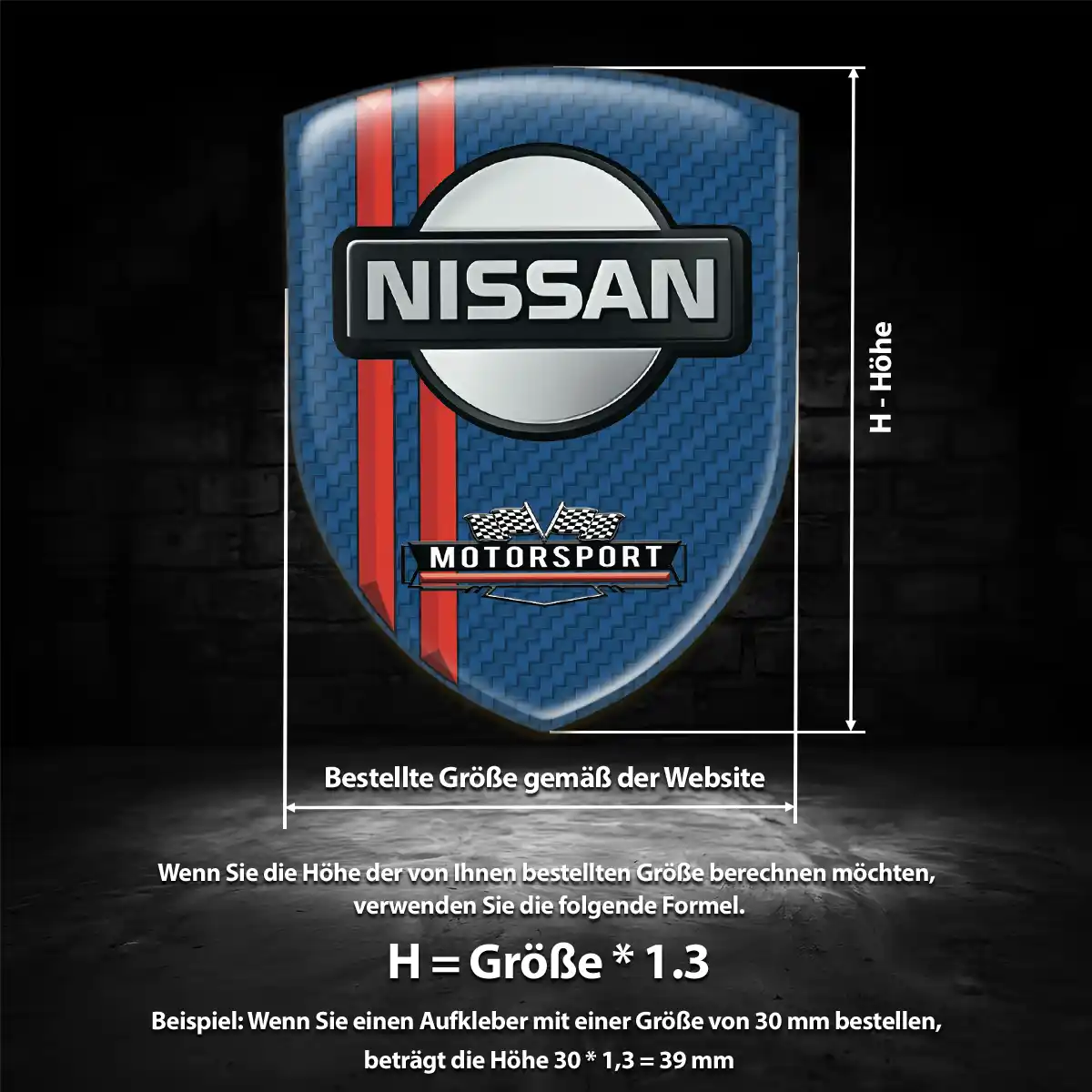 Nissan Emblem Aufkleber Wappen Edles Design