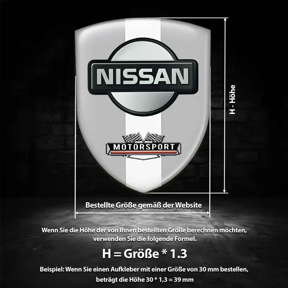 Nissan Emblem Aufkleber Wappen Exterieurdesign