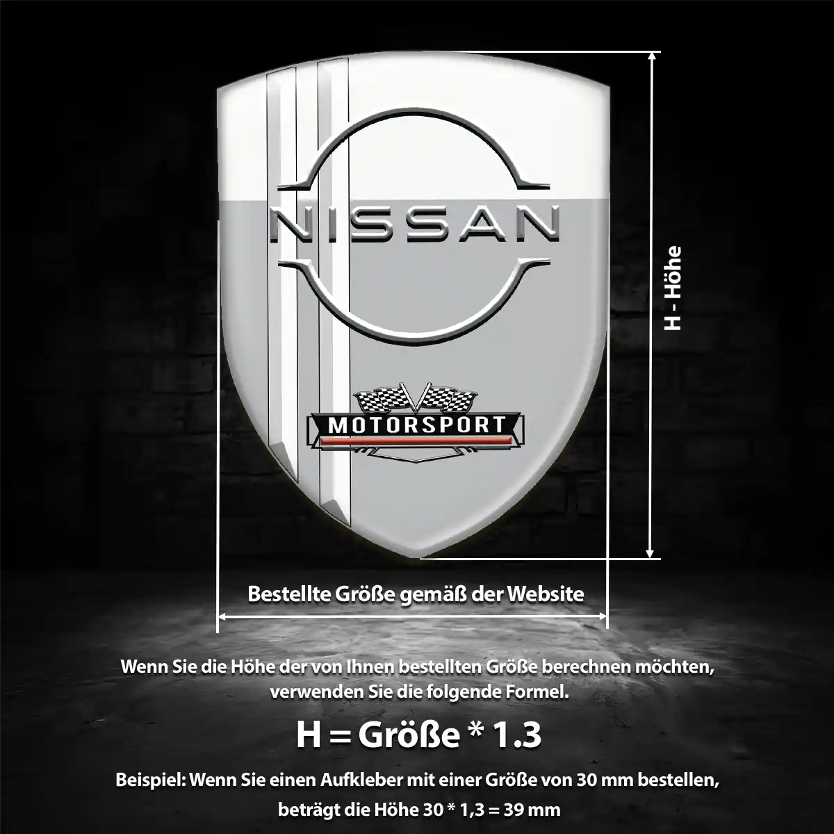 Nissan Emblem Aufkleber Wappen Höchste Qualität
