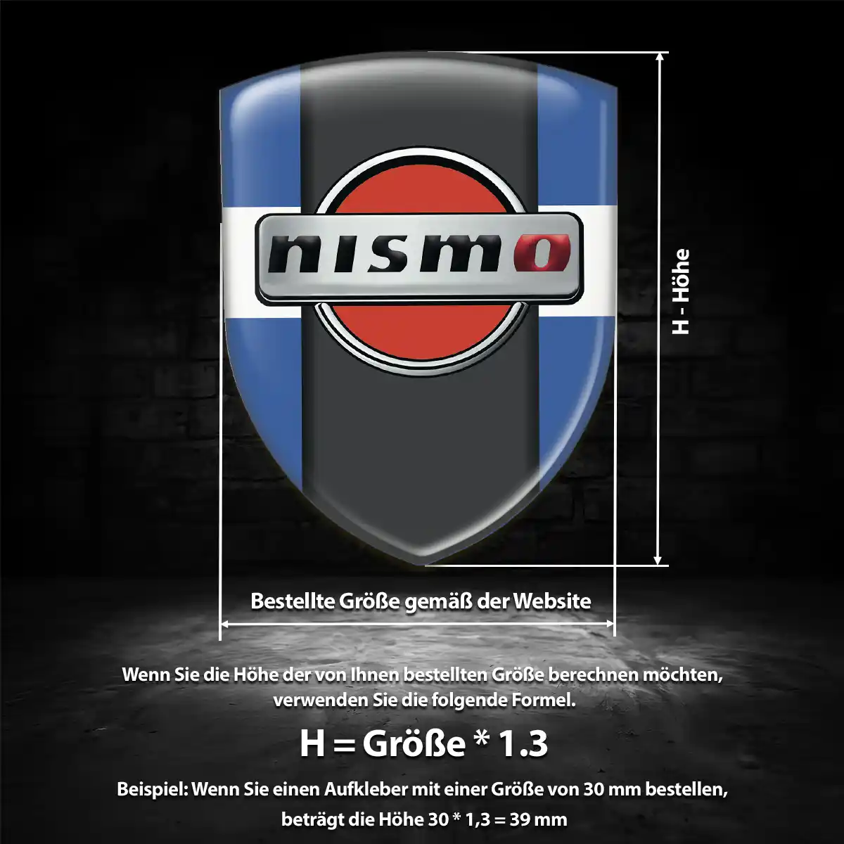 Nissan Emblem Aufkleber Wappen Hohe Qualität