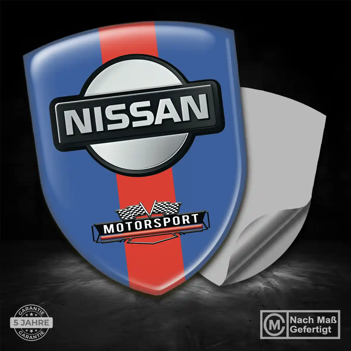 Nissan Emblem Aufkleber Wappen Modernes Design
