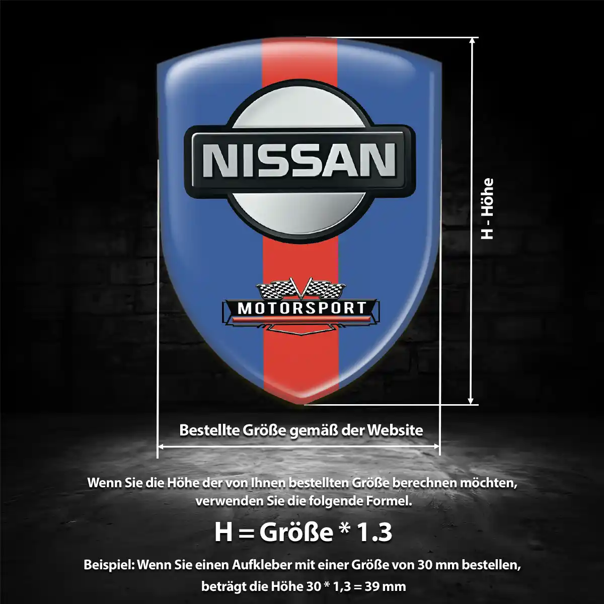 Nissan Emblem Aufkleber Wappen Modernes Design