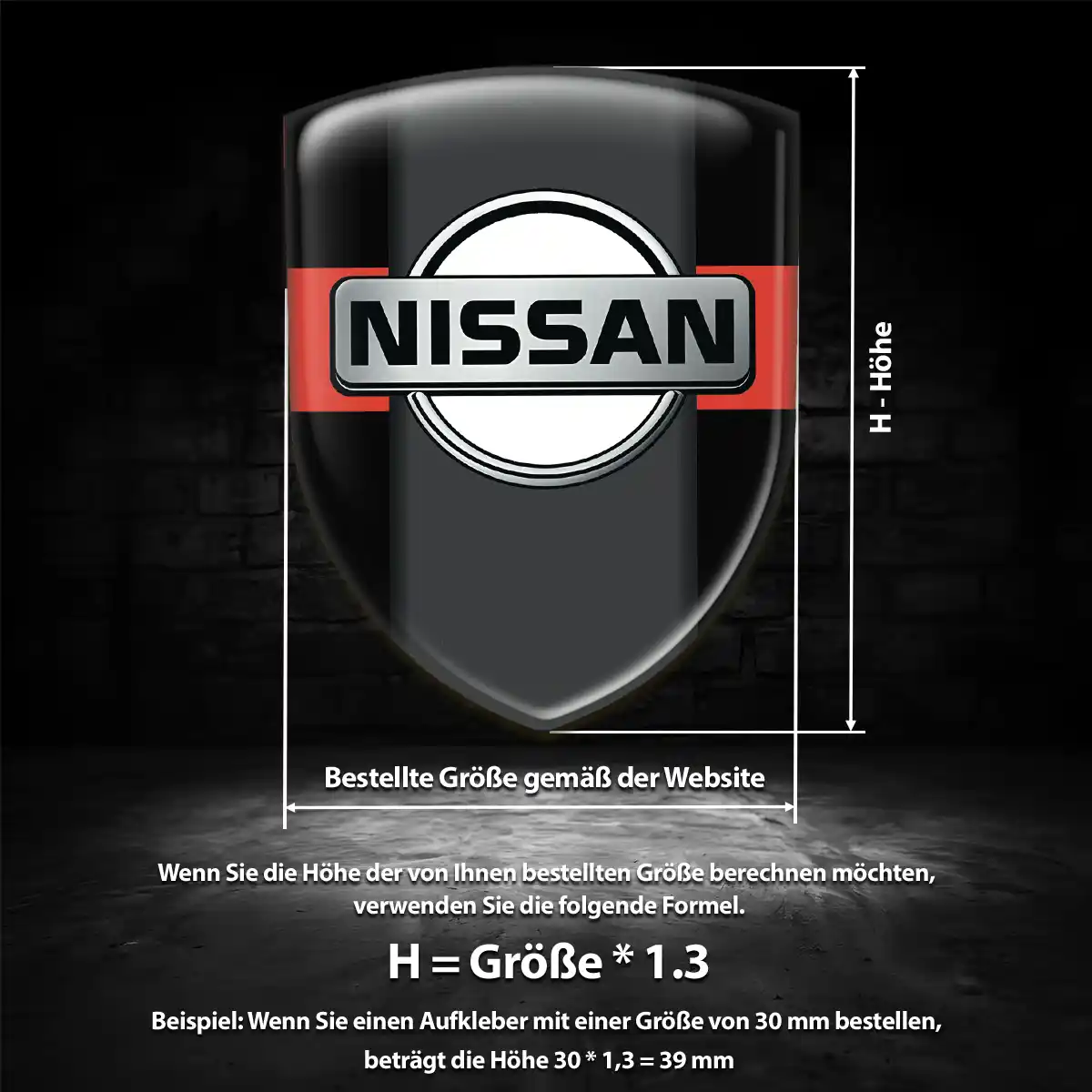 Nissan Emblem Auto Hohe Qualität