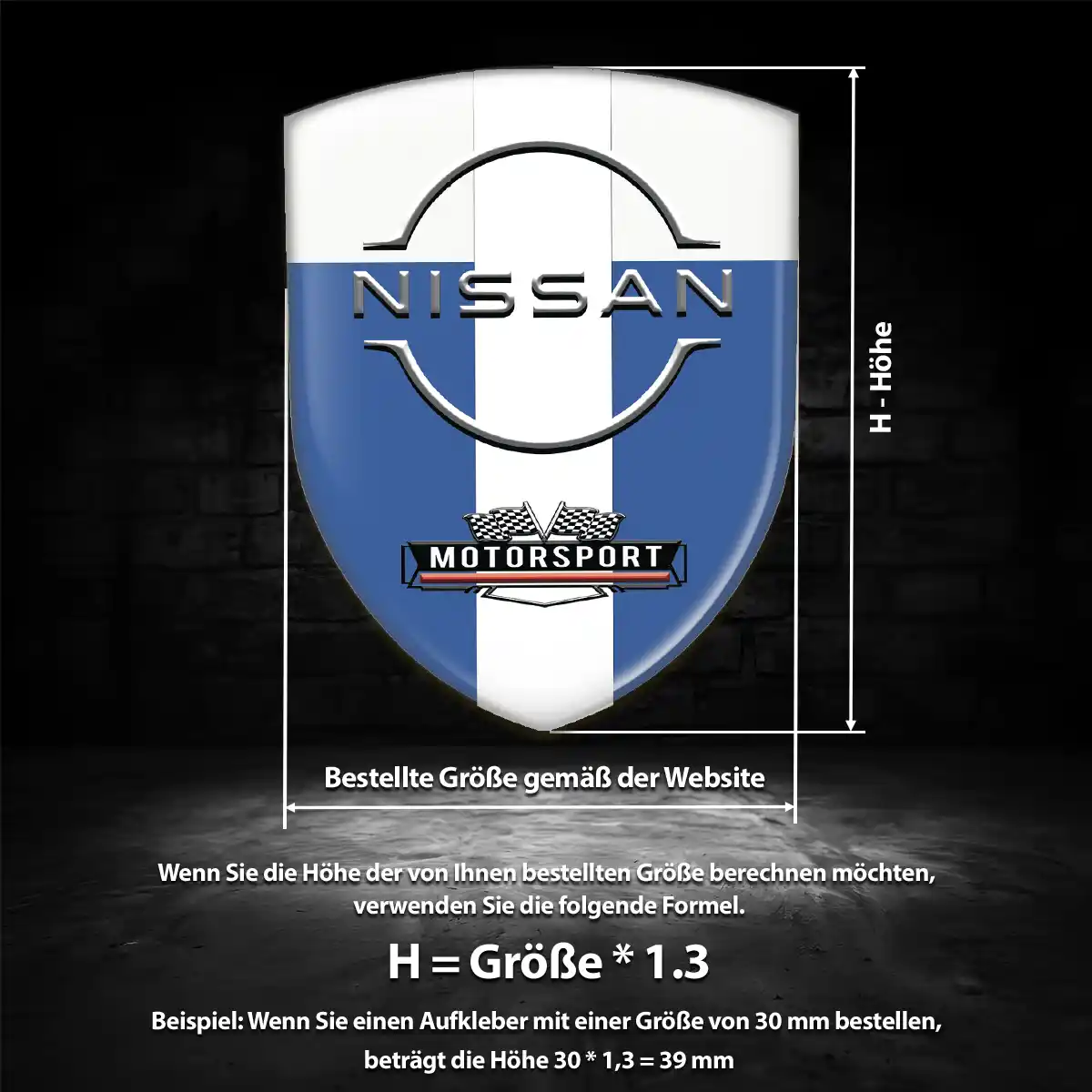 Nissan Emblem Wappen Aufkleber Auto Edles Design