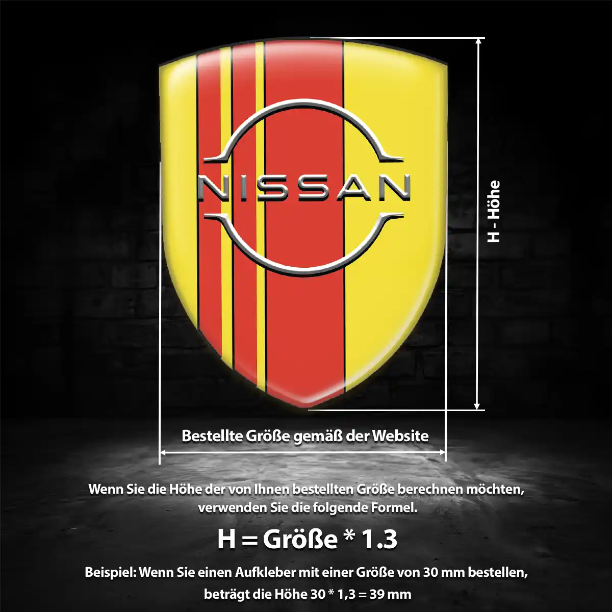 Nissan Emblem Wappen Aufkleber Auto Elegantes Design