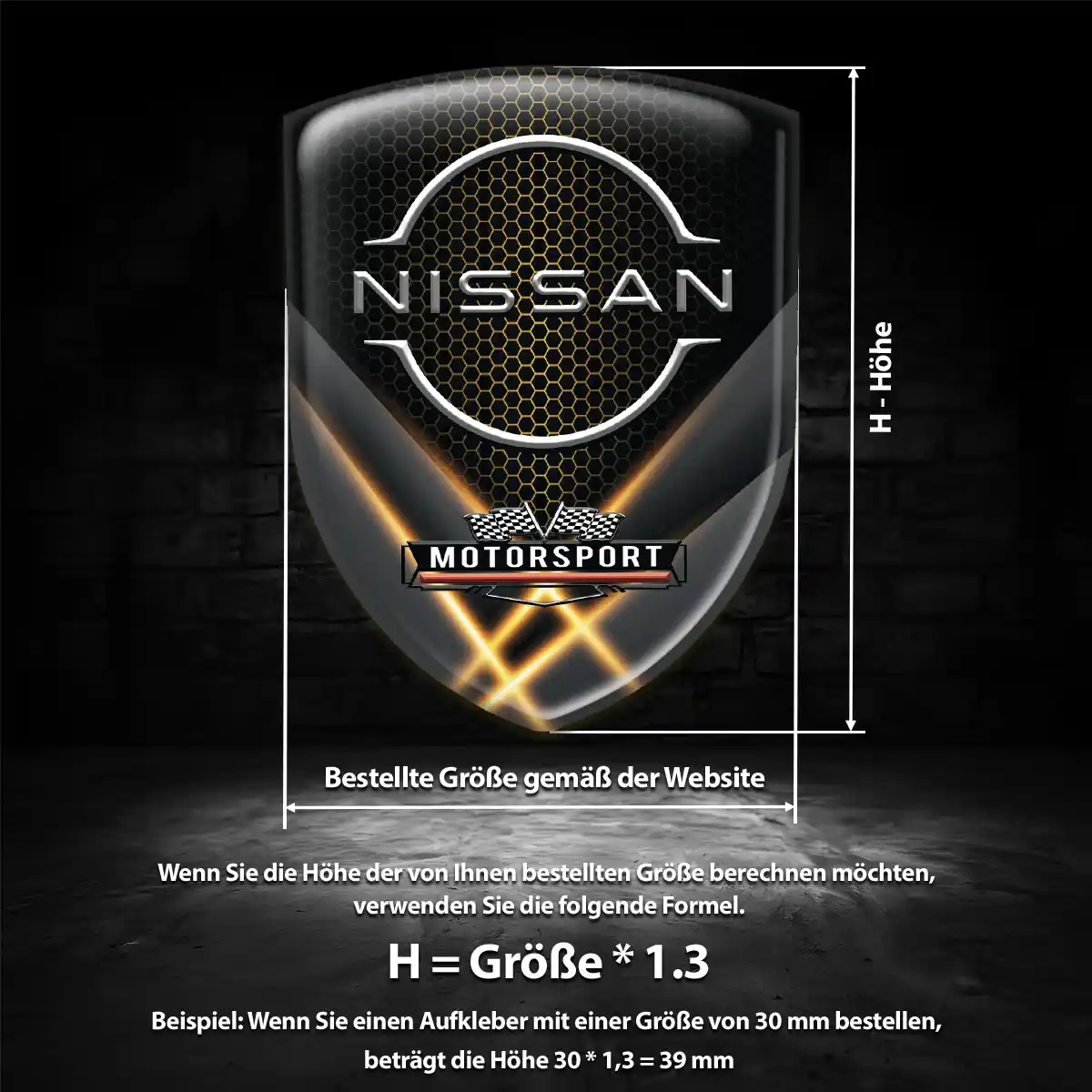 Nissan Emblem Wappen Aufkleber Auto Erstklassige Qualität