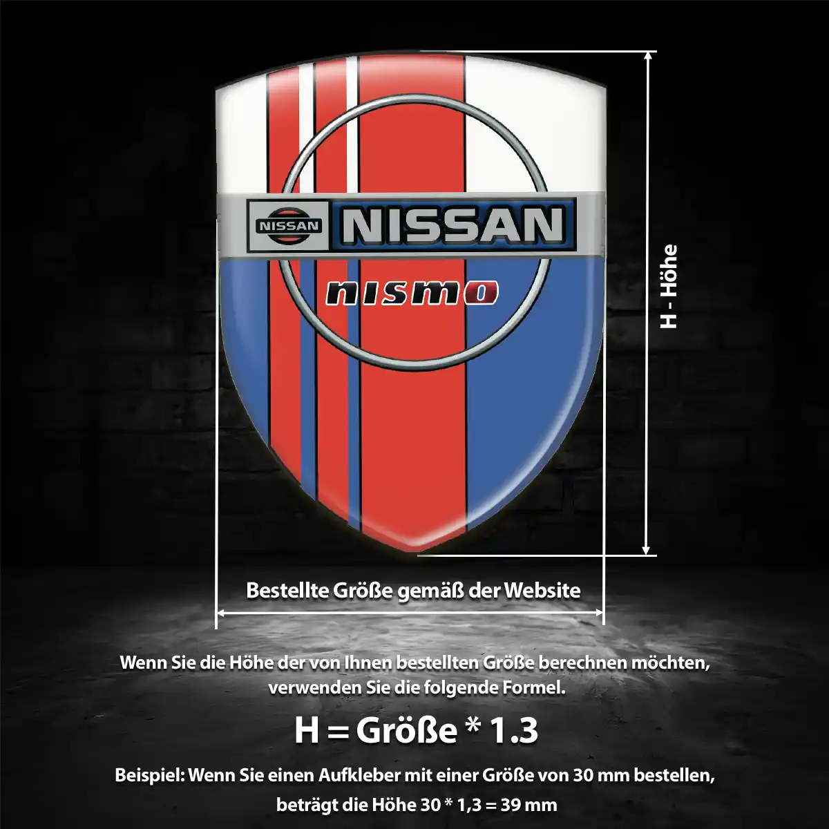 Nissan Emblem Wappen Aufkleber Auto Exterieurdesign