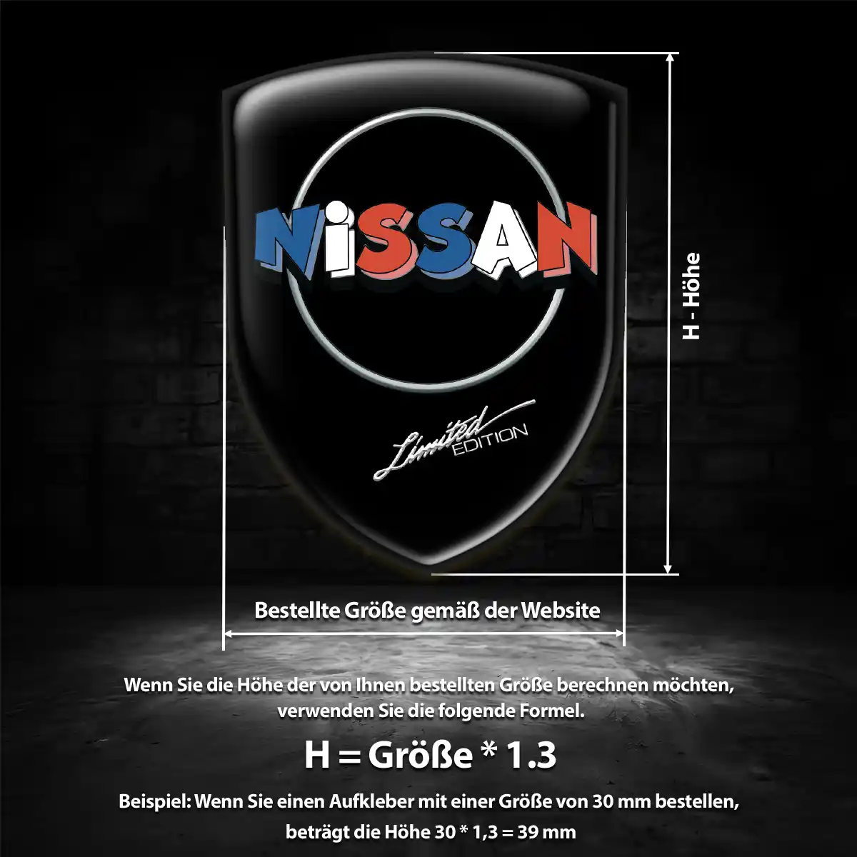 Nissan Emblem Wappen Aufkleber Auto Höchste Qualität