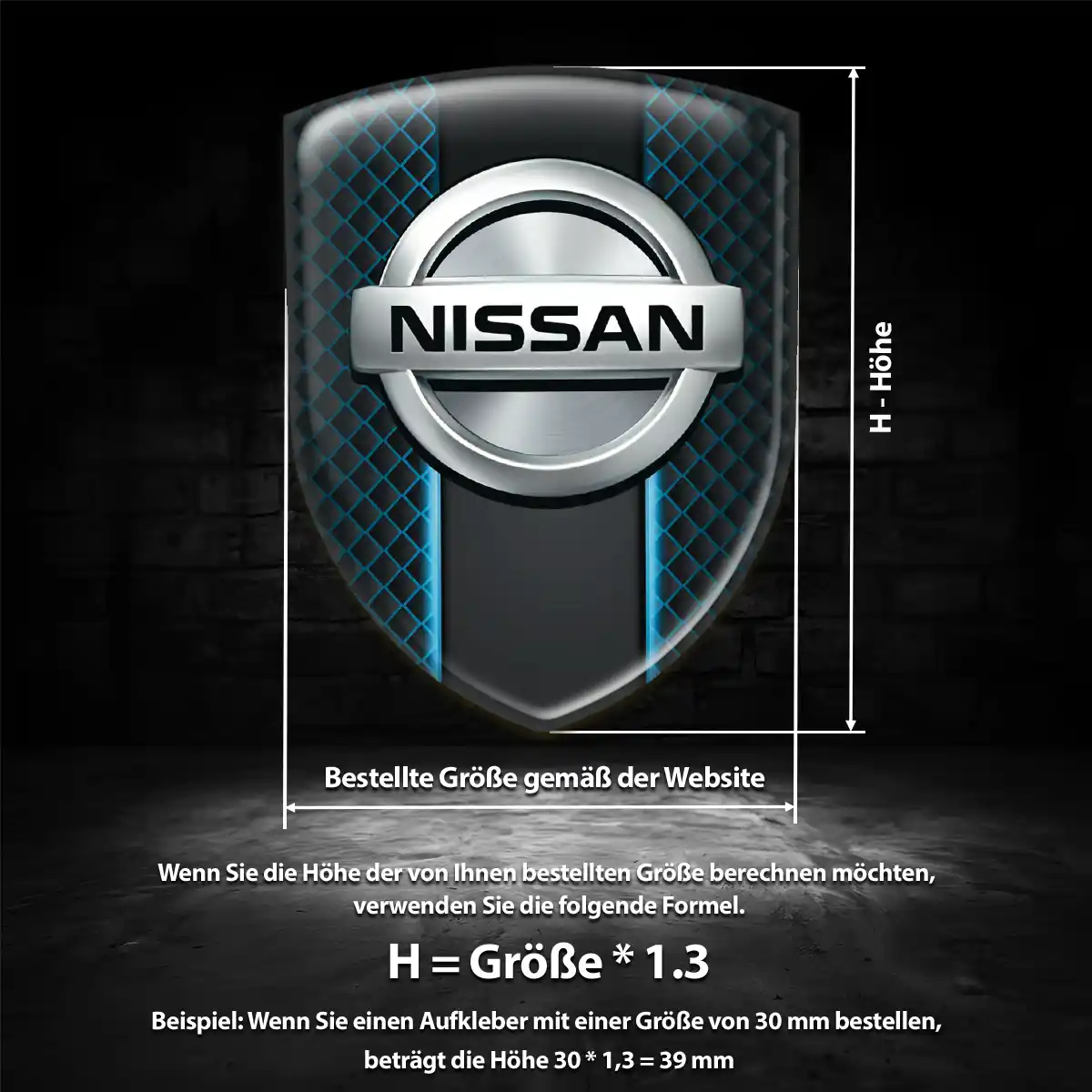 Nissan Emblem Wappen Aufkleber Auto Hohe Qualität