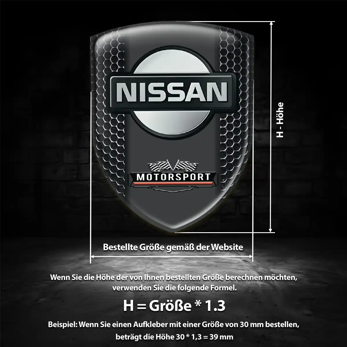 Nissan Emblem Wappen Aufkleber Auto Limitierte Auflage