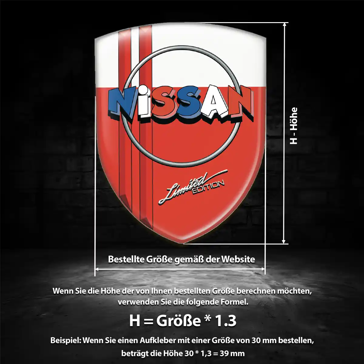 Nissan Emblem Wappen Aufkleber Auto Premiumqualität