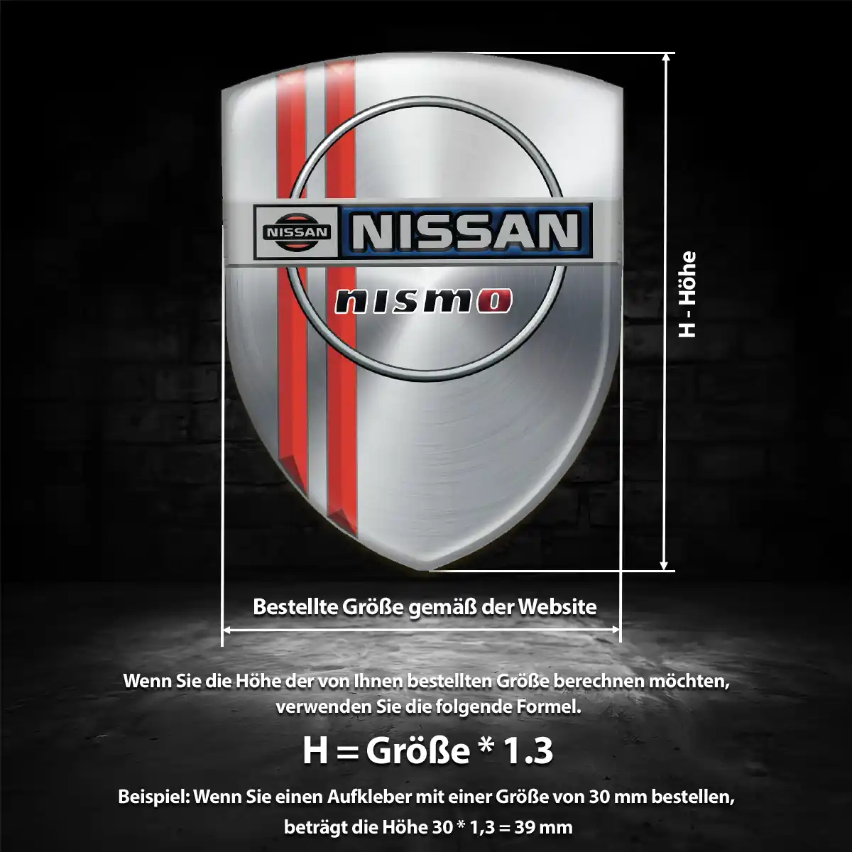 Nissan Emblem Wappen Aufkleber Auto Tuningfahrzeug