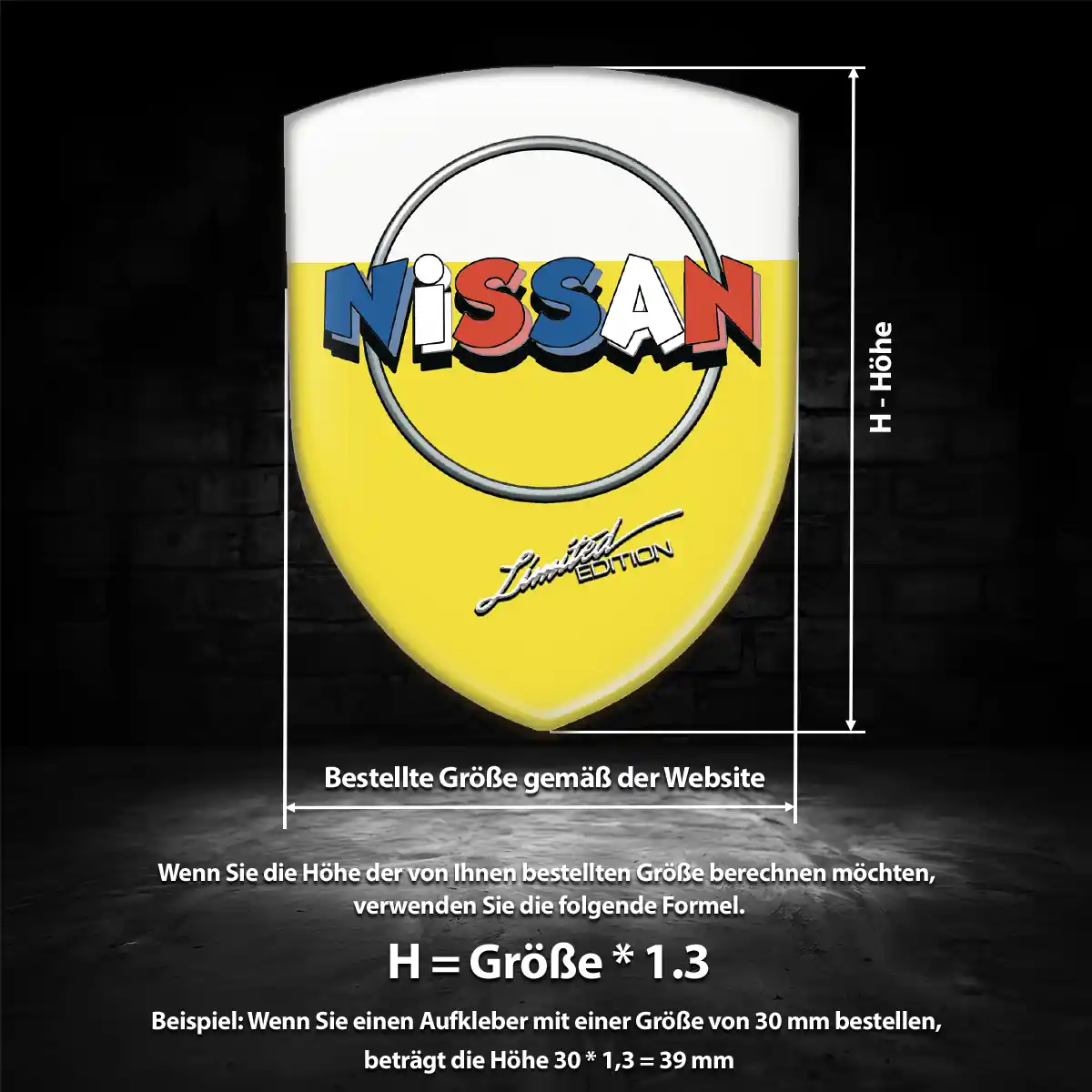 Nissan Emblem Wappen Aufkleber Edles Design