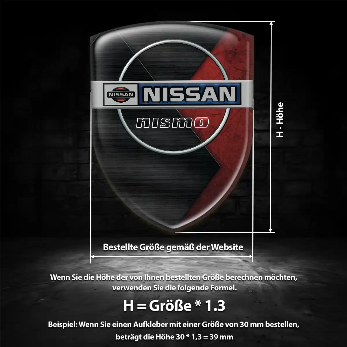 Nissan Emblem Wappen Aufkleber Exterieurdesign