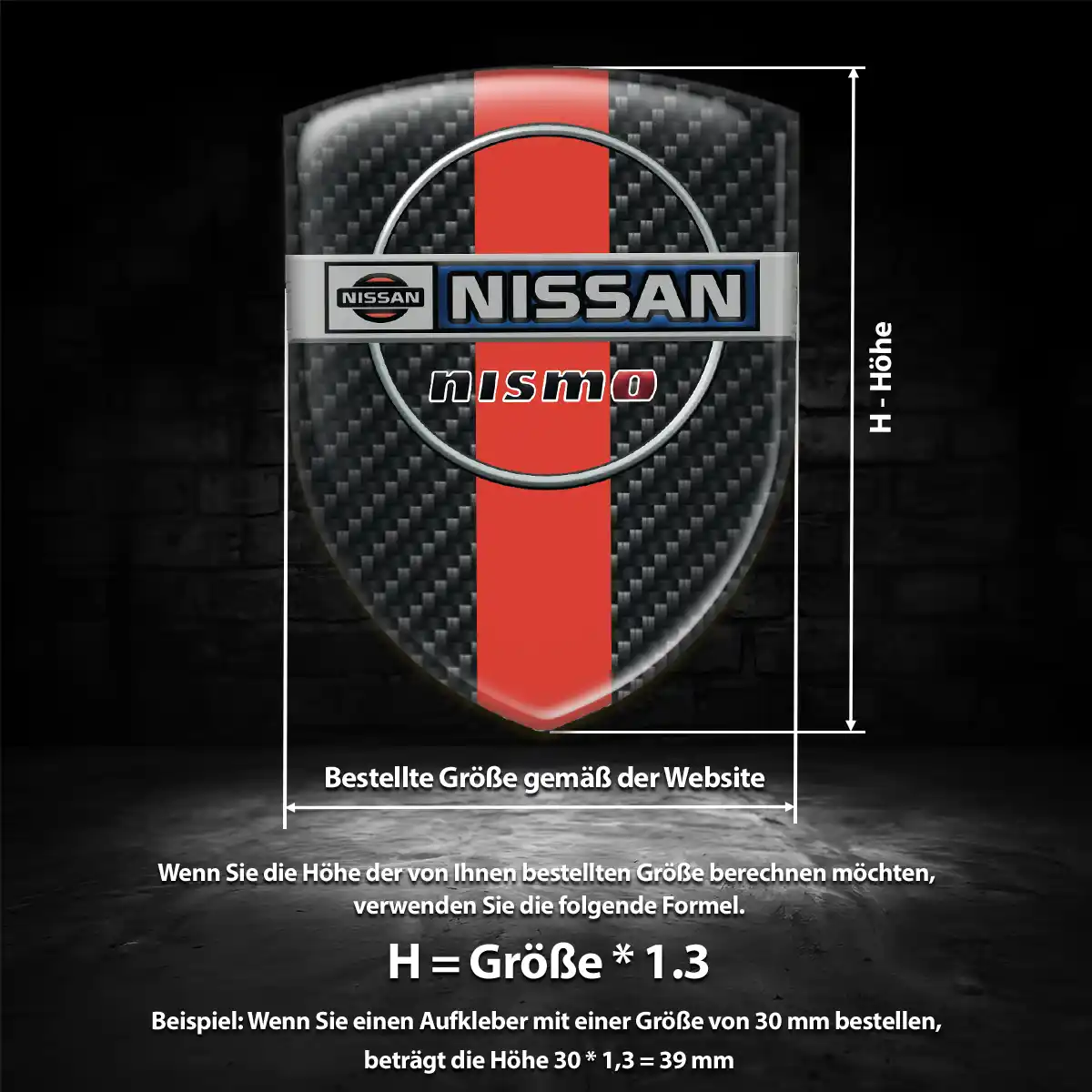 Nissan Emblem Wappen Aufkleber Höchste Qualität