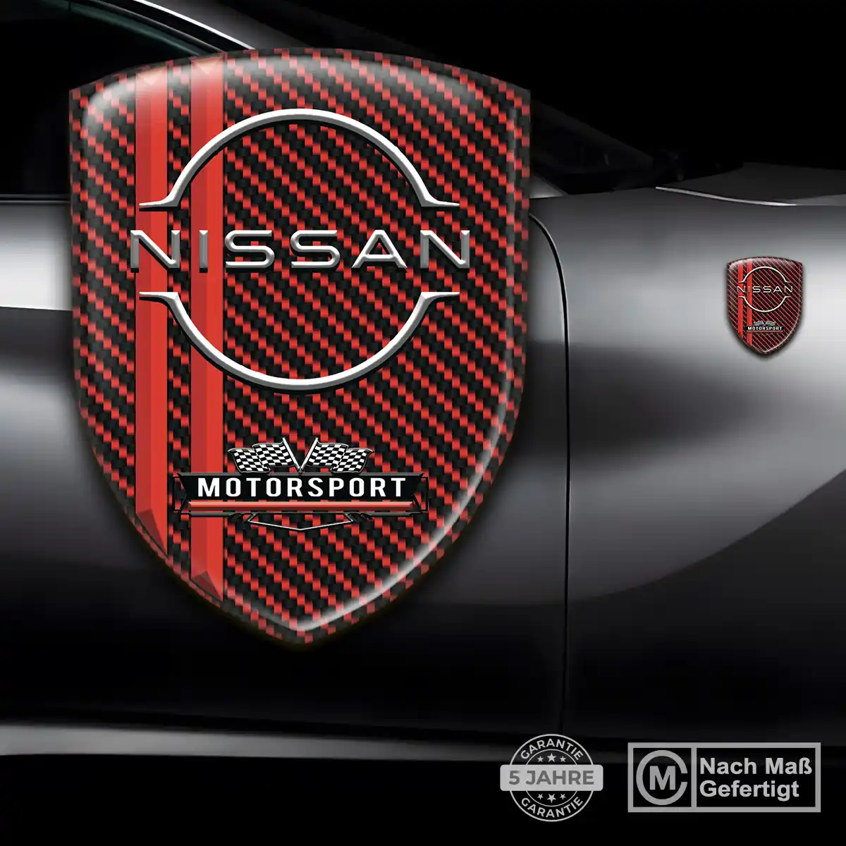 Nissan Emblem Wappen Aufkleber Hochwertiges Harz