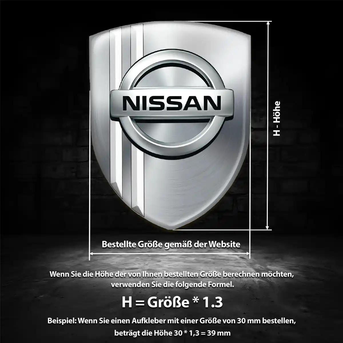 Nissan Emblem Wappen Aufkleber Hohe Qualität