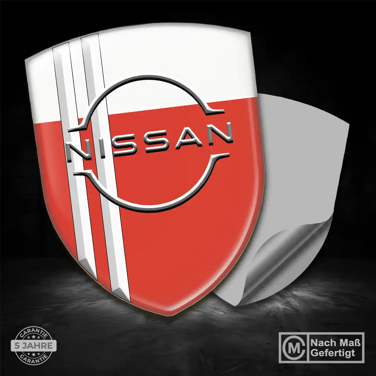 Nissan Emblem Wappen Aufkleber Interieurdesign