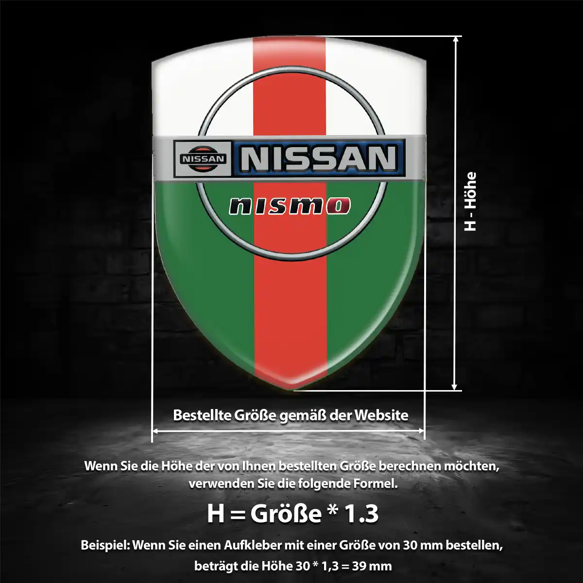 Nissan Emblem Wappen Aufkleber Markenedition
