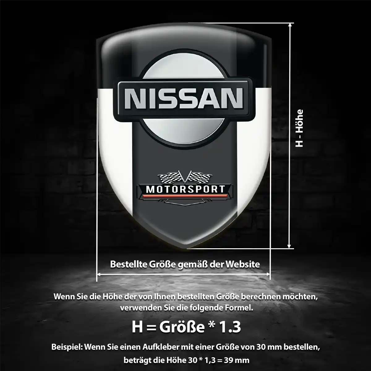 Nissan Emblem Wappen Aufkleber Premiumqualität