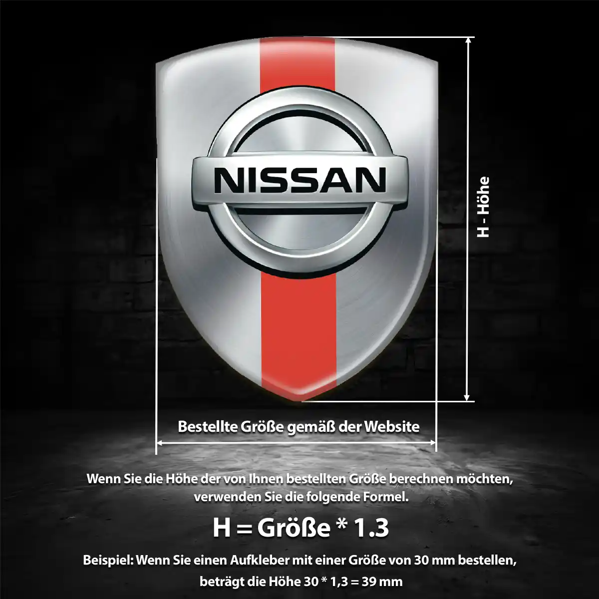Nissan Emblem Wappen Auto Premium-Edition
