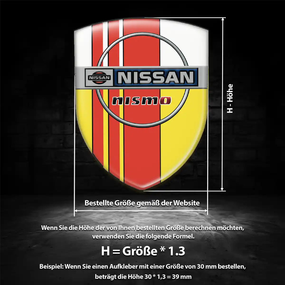 Nissan Emblem Wappen Hochwertiges Harz