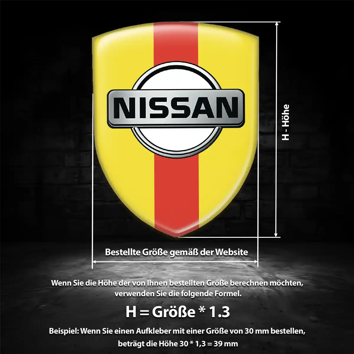 Nissan Emblem Wappen Interieurdesign
