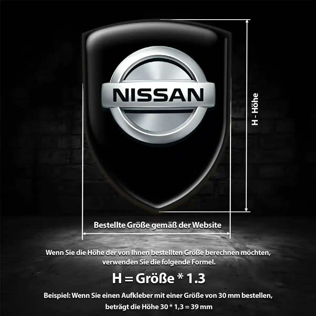 Nissan Embleme Auto Edles Design